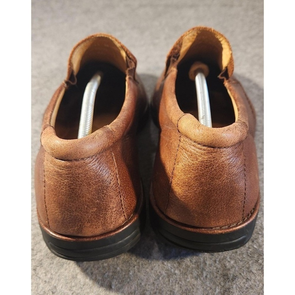 Alan Payne Shoes Mens Size‎ 13 Brown Leather Slip On Loafers Tom Casual Comfort - Picture 4 of 6